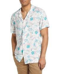 Chubbies Island Print Short Sleeve Button Up Camp Shirt In The Year Round Summer At Nordstrom