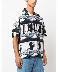 Wacko Maria Jean Michel Basquiat Camp Collar Shirt