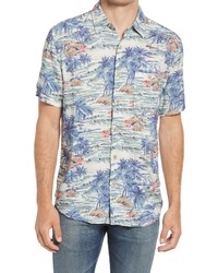 Faherty Kona Aloha Short Sleeve Button Up Shirt