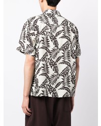 A Bathing Ape Leaf Print Short Sleeve Shirt