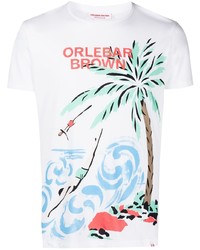 Orlebar Brown Logo Graphic Print T Shirt