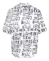 VERSACE JEANS COUTURE Logo Print Cotton Shirt