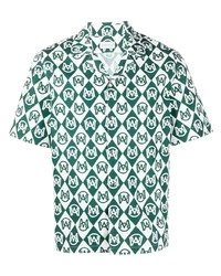Moncler Logo Print Cotton Shirt