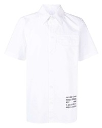 Helmut Lang Logo Print Flap Pocket Shirt