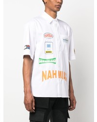 Nahmias Logo Print Short Sleeved Shirt