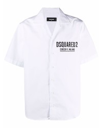 DSQUARED2 Logo Print Short Sleeved Shirt