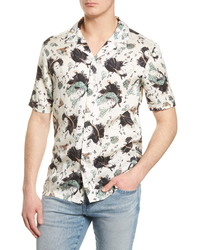 French Connection Mimas Regular Fit Button Up Camp Shirt