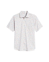 Peter Millar Oahu Stretch Cotton Button Up Shirt In Fruit Punch At Nordstrom