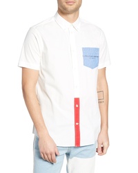 Wesc Oden Colorblock Short Sleeve Sport Shirt