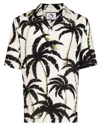 Endless Joy Palm Tree Print Short Sleeve Shirt