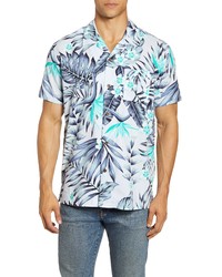 Hurley Party Wave Short Sleeve Button Up Camp Shirt
