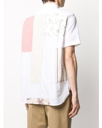 Junya Watanabe MAN Patchwork Mixed Print Cotton Shirt