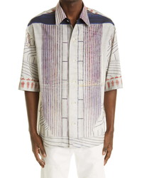 Lemaire Ramirez Horse Rider Short Sleeve Button Up Shirt