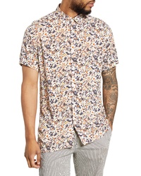 Selected Homme Rasmus Floral Short Sleeve Button Up Shirt