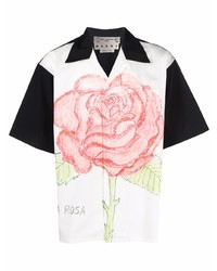 Marni Rose Print Bowling Shirt
