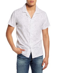 7 For All Mankind Slim Fit Short Sleeve Button Up Camp Shirt