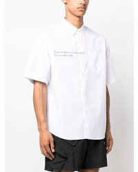 Undercover Slogan Print Cotton Shirt