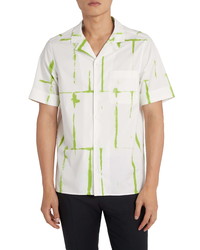 Valentino Squared Rope Short Sleeve Button Up Camp Shirt