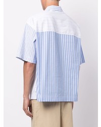 FIVE CM Stripe Print Panelled Shirt