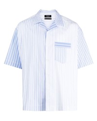 FIVE CM Stripe Print Panelled Shirt