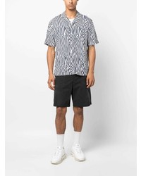 rag & bone Stripe Print Short Sleeve Shirt