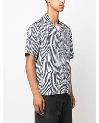 rag & bone Stripe Print Short Sleeve Shirt