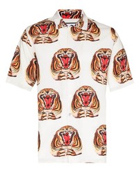 Endless Joy Tiger Print Short Sleeve Shirt