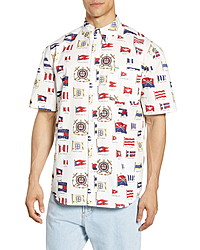 Tommy Jeans Tjm Summer Flags Short Sleeve Shirt