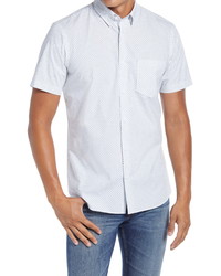 Nordstrom Men's Shop Trim Fit Arrow Print Short Sleeve Button Up Shirt