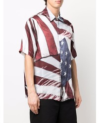 424 Usa Flag Printed Shirt
