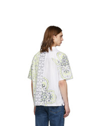 Levis Made and Crafted White And Yellow Camp Shirt