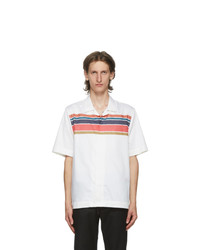Paul Smith White Striped Short Sleeve Shirt