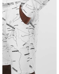 Daily Paper Off White Map Print Shorts