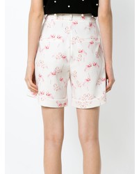 Olympiah Flamingo Print Tailored Shorts