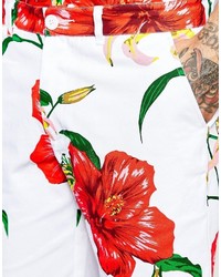 Hero's Heroine Heros Heroine Chinos Shorts In Floral Print