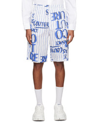 VERSACE JEANS COUTURE White Doodle Shorts