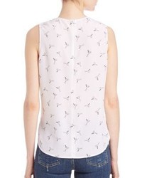 Equipment Lyle Sleeveless Cocktail Printed Blouse