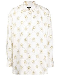 Camilla Patterned Button Up Silk Shirt