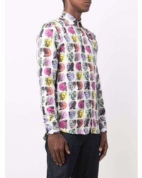 Etro Pop Art Print Silk Shirt