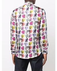 Etro Pop Art Print Silk Shirt