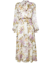 Giambattista Valli Floral Print Midi Dress