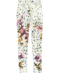 By Malene Birger Regal Floral Print Silk Tapered Pants