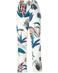 Tory Burch Floral Print Trousers