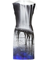 Mary Katrantzou Silk Crepe Fitted Dress In Sanfran