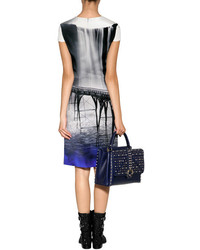 Mary Katrantzou Silk Crepe Fitted Dress In Sanfran