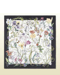 Gucci Flora Infinity Print Silk Foulard