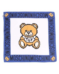 Moschino Logo Print Silk Scarf