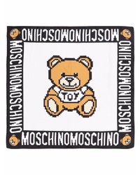 Moschino Logo Print Silk Scarf