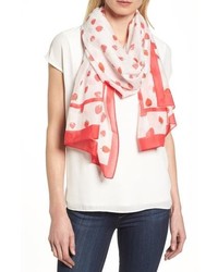 kate spade new york Tossed Berry Cotton Silk Scarf