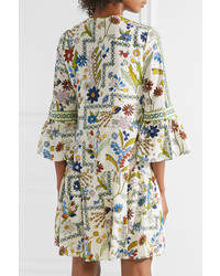 Tory Burch Daphne Printed Silk Mini Dress